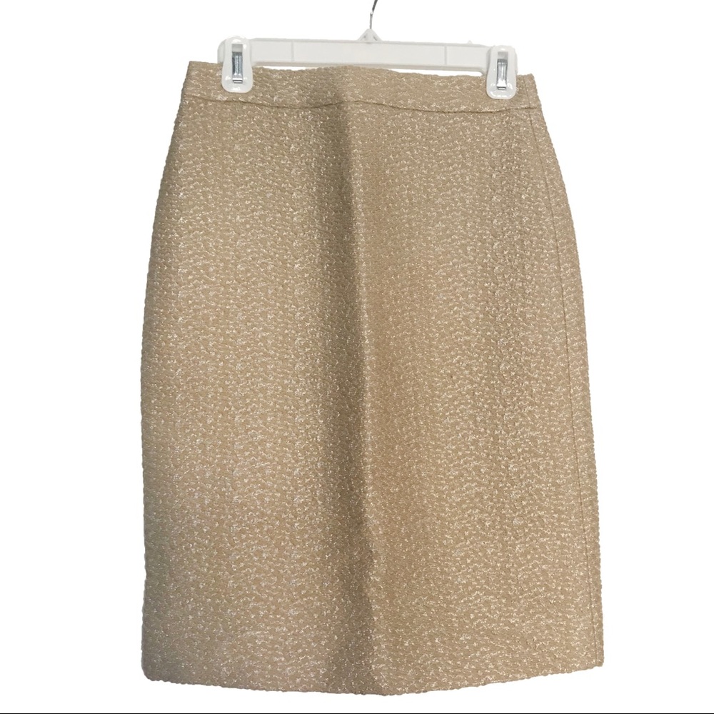 NWT Gold JCrew pencil skirt size 0